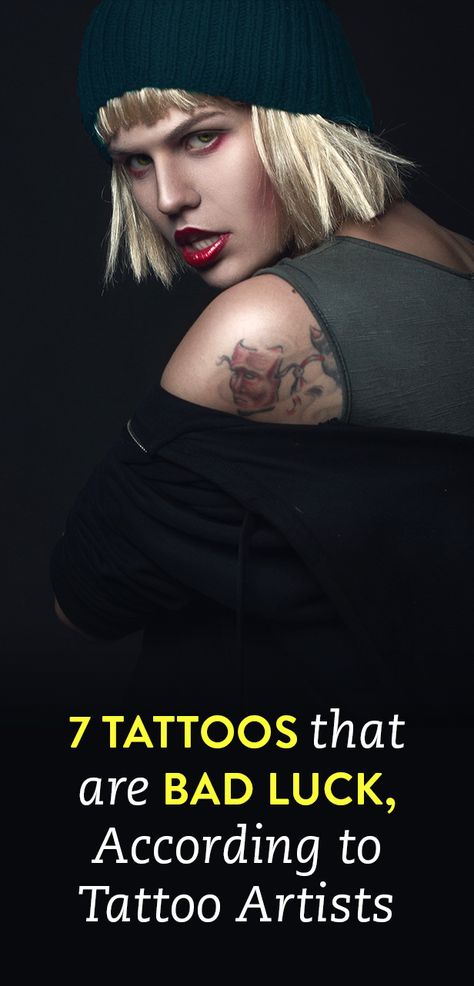 7 Tattoos That Are Bad Luck, According To Tattoo Artists Lucky Tattoo Symbols Good Luck For Women, Matchstick Tattoo Meaning, Make Your Own Luck Tattoo, Good Luck Tattoo Symbol, Lucky Tattoo Symbols Good Luck, Tattoo For Luck, Luck Symbol Tattoo, Good Luck Tattoo For Women, Lucky Symbols Tattoo