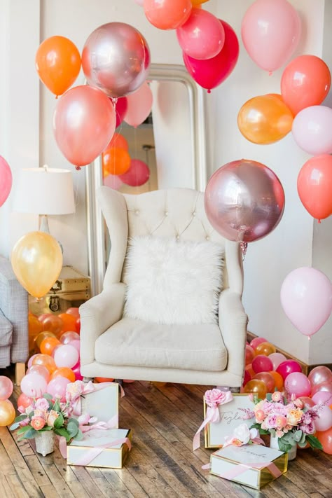 Bride Chair // A Bridesmaid Shower Full of Bridesmaid Gift Ideas via TheELD.com Bridal Shower Bride Chair, Bridal Shower Chair, Brides Chair, Bridal Shower Balloons, Bridal Shower Inspo, Bridal Shower Planning, Bridal Shower Inspiration, Bridesmaid Gift Ideas, Bridal Bachelorette Party