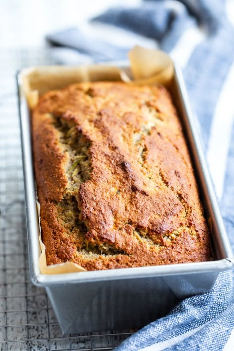 Gluten Free Dairy Free Grain Free Recipes, Paleo Banana Zucchini Bread, Gf Zucchini Banana Bread, Grain Free Zucchini Bread, Paleo Zucchini Bread Recipes, Gluten Free Dairy Free Zucchini Bread, Aip Zucchini Bread, Dairy Free Quick Bread, Gluten Free Zucchini Banana Bread