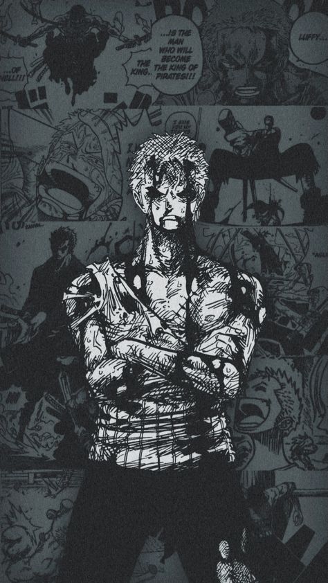 Zoro Nothing Happened Manga, Zoro Manga Wallpaper, One Piece Dark Wallpaper, Zoro Nothing Happened, Zoro Wallpapers, Ronoroa Zoro, Zoro Manga, Nothing Happened, Scary Eyes