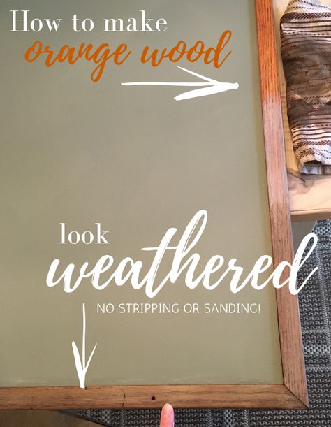 Weather Wood Diy, Wood Makeover, White Ceiling Paint, Pine And Prospect, How To Make Orange, Diy Organizer, Wood Turning Lathe, Orange Wood, Antique Wax