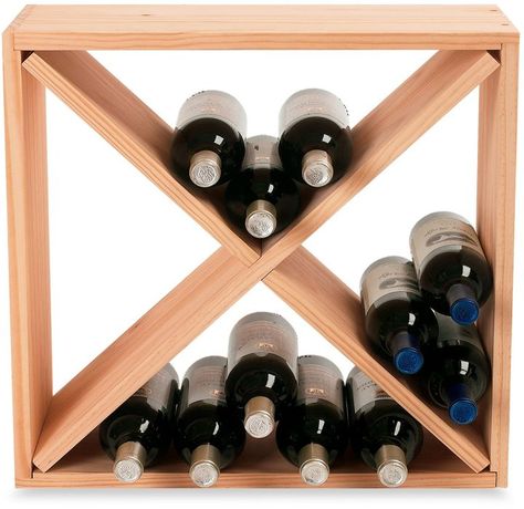 Diy Wine Rack Projects, Wooden Wine Cabinet, Wine Rack Projects, Wooden Wine Holder, Wine Cubes, Wine And Coffee Bar, Wine Rack Ideas, Hanging Wine Glass Rack, Wine Rack Design