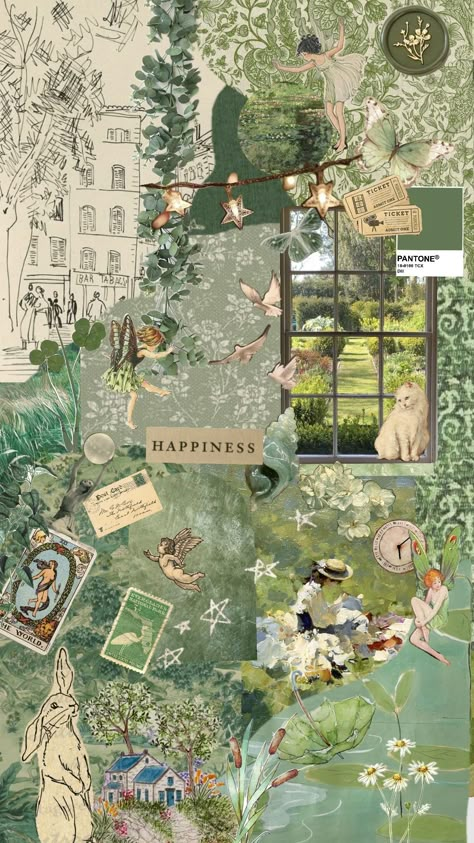 #green#aesthetic#cute#woods Wall Newspaper School Ideas, Aesthetic Collage Landscape, Collage Ideas Picture Layout, Green Newspaper, Green Aesthetic Cute, Green Wallpaper Phone, Nature Scrapbook, Newspaper Collage, Green Collage