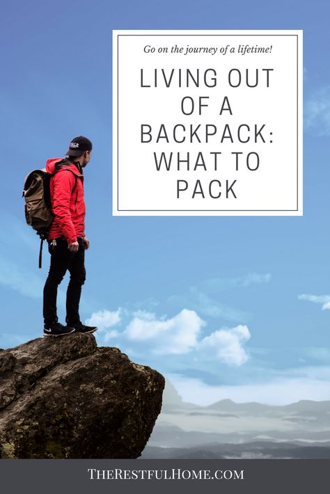 Living Out Of A Backpack, Backpack List, Traveling Around The World, What To Pack, Travel Around The World, Travel Around, Packing List, Backpacking, This Summer