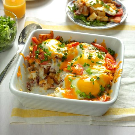 Egg Recipes For Dinner, Best Egg Recipes, Baked Eggs Recipe, Egg Bake, Brunch Casserole, Reuben Sandwich, Best Casseroles, Recipes For Dinner, American Cheese