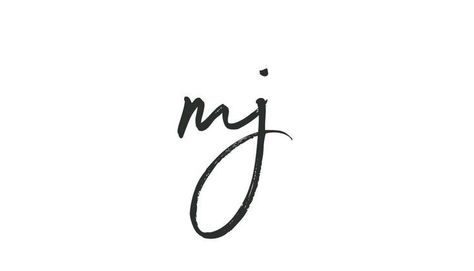 Mj Tattoo Letter, Mj Initials Tattoo, Mj Letter Design, Minimalist Tattoo Quotes, Mj Logo Design Letter, M J Logo, Mj Initials, Michael Jackson Tattoo Ideas, Tattoo Pequeños Mujer