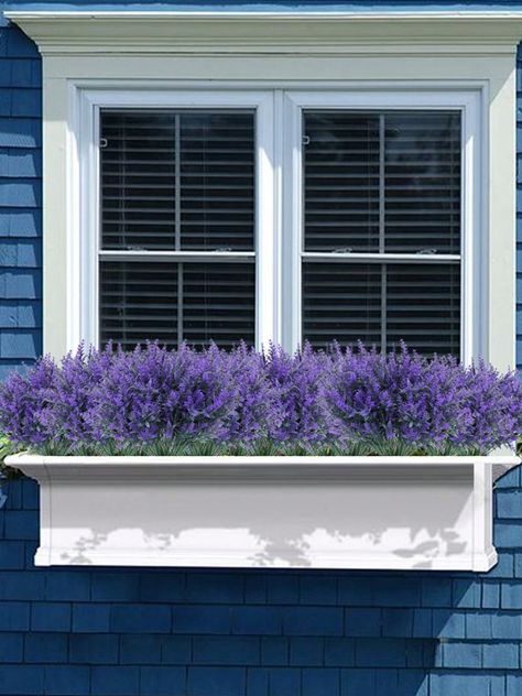 Style 4  Collar     Embellished   Event & Party Supplies Lavender Window Boxes, Outside Hanging Plants, Hanging Plants Garden, Wedding Farmhouse, Porch Window, Decor For Wedding, Porch Windows, Anniversary Decor, Garden Porch