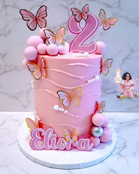 🦋 💕BUTTERFLY 🦋💕 Let me bless your timeline with this beautiful butterfly theme cake 💞 #butterflycake #butterflycakes #butterfly #cakesbydammiekidscake #cakesbydammie #kiddiescake #cakeforgirls #pinkpinkpink #pinkcake #pinkeverything Butterfly Theme Cake, Butterfly Birthday Cakes, Barbie Birthday Party, Butterfly Cakes, Butterfly Theme, Butterfly Birthday, Barbie Birthday, Theme Cake, Pink Cake