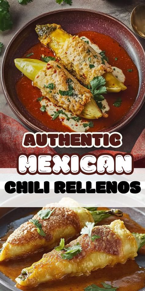 Authentic Mexican Chili Rellenos Ingredients: 6 poblano peppers 1 ½ cups shredded Monterey Jack cheese 1 cup all-purpose flour 4 large eggs, separated 1 cup vegetable oil for frying 1 cup tomato sauce 2 cloves garlic, minced 1 small onion, chopped ½ teaspoon ground cumin Salt and pepper to taste #chilirellenos #easyrecipes Chili Relleno Recipe Authentic, Chili Rellenos Recipe, Stuffed Chili Relleno Recipe, Rellenos Recipe, Nicaraguan Food, Poblano Peppers Recipes, Mexican Stuffed Peppers, Mexican Chili, Poblano Pepper