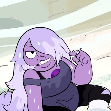 Amethyst Icon, Lars Steven Universe, Amethyst Su, Amethyst Steven Universe, Steven Universe Drawing, Steven Universe Characters, Steven Universe Gem, Steven Universe Fanart, Favorite Cartoon Character