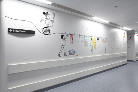 Artwork to calm and distract children on their route to su… | Flickr Children Hospital Design, Operating Theatre, London Hospital, Media Installation, Children Hospital, Kindergarten Design, Hospital Interior, Hospital Interior Design, Creative Review