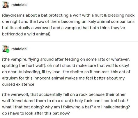 Tumblr Werewolf, Vampire X Werewolf Prompts, Vampire Tumblr Funny, Werewolf Tumblr Posts, Vampire X Human Prompts, Tumblr Vampire, Werewolf Tropes, Vampire Story Prompts, Werewolf Tumblr