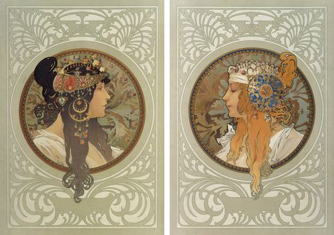 Theatrical Scenery, Alfons Maria Mucha, Alphonse Mucha Art, Mucha Art, Bijoux Art Nouveau, Alfons Mucha, Musee Carnavalet, Byzantine Art, Jewelry Post