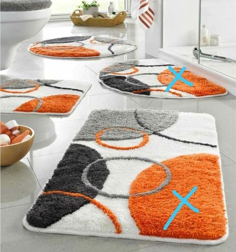 Door Mats Ideas, Rugs Crochet, Welcome Rugs, Homemade Rugs, Diy Moss, Tufting Diy, Cute Bath Mats, Funky Rugs, Crochet Carpet