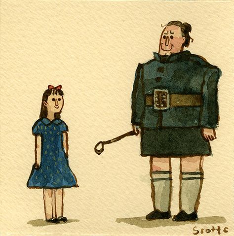 “They’re all mistakes, children! Filthy, nasty... Matilda 1996, Great Showdowns, Scott C, C Photo, Elephant In The Room, Scott Campbell, I Love Cinema, Film History, Cute Doodle Art