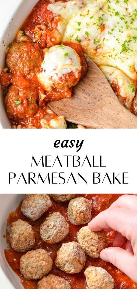 Cheesy Meatball Casserole With Frozen Meatballs, Low Carb Meatball Casserole Frozen Meatballs, Frozen Meatball Ricotta Bake, No Pasta Meatball Dinner, Keto Recipes Using Frozen Meatballs, Meatball Casserole Parmesan, Keto Meatball Casserole With Frozen Meatballs, Baked Meatball Parmesan, Frozen Meatballs Stovetop