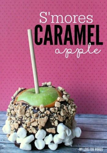 S’mores Caramel Apple – My Love for Words - 18 delicious s'mores recipes featured on Kenarry.com Smores Caramel Apple, Caramel Apple Dessert Recipes, Caramel Apple Dessert, Summer Smores, Healthy Apple Desserts, Caramel Apple Desserts, Smores Cupcakes, Apple Dessert, Apple Dessert Recipes