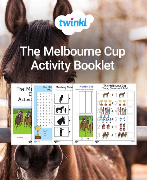 Melbourne Cup Activities For Kids, Control Worksheet, Racing Theme, Pencil Control, Pe Games, Physical Activities For Kids, Activities Games, Melbourne Cup, Cup Crafts