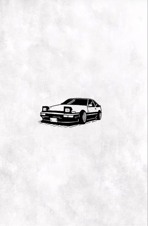 Black And White Jdm Aesthetic, Minimalistic Car Tattoos, 240sx Tattoo, Jdm Car Tattoo Ideas, Ae86 Tattoo, Japanese Car Tattoo, 350z Tattoo, Nissan Tattoo, Rx7 Tattoo