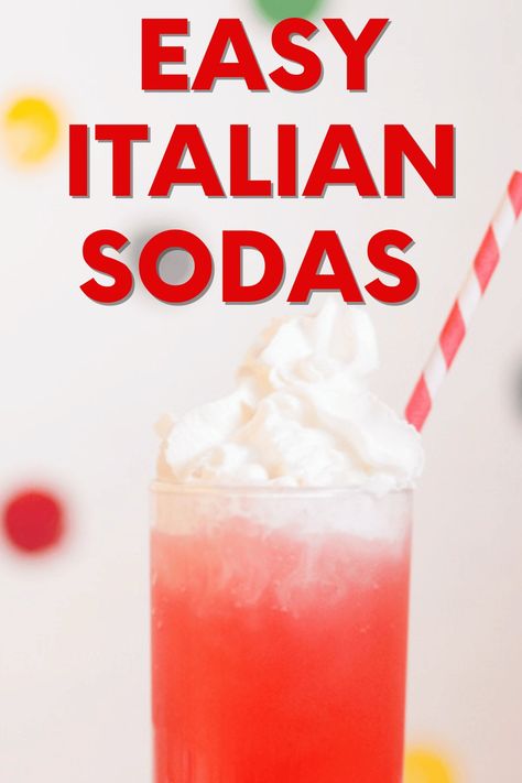 Best Italian Soda Recipe (2-minute recipe) 2024 | SoFestive.com Homemade Italian Soda Recipes, Italian Soda Recipes Drinks, French Soda Recipe, Red Bull Italian Soda Recipe, Italian Soda Flavors Combinations, Soda Recipes Drinks, Italian Soda Recipes, Homemade Italian Soda, Strawberry Italian Soda