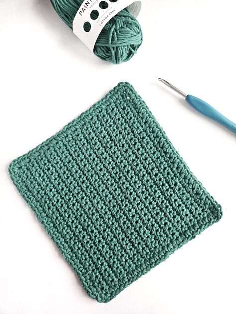 Easy Crochet Dishcloth, Crochet Washcloth Free Pattern, Crochet Dishcloth Pattern, Crochet Washcloth Free, Crochet Dish Cloth Free Pattern, Dishcloth Patterns Free, Crochet Washcloth Pattern, Kitchen Crochet, Crochet Scarfs