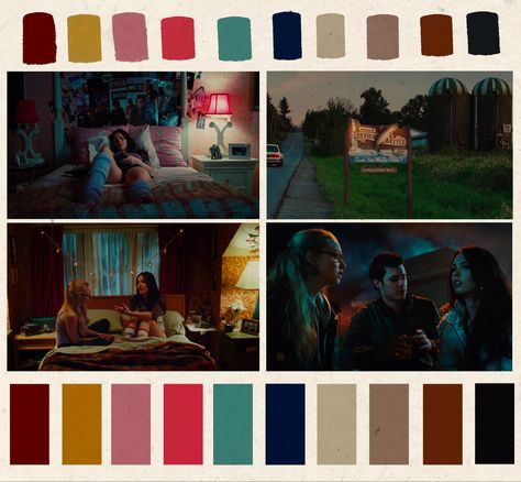 Color Palette High Contrast, High Contrast Palette, Contrast Color Palette, Movie Color Palette, Aesthetic Neon, The Stranger Movie, Retro Color Palette, Color Pallete, Art Student