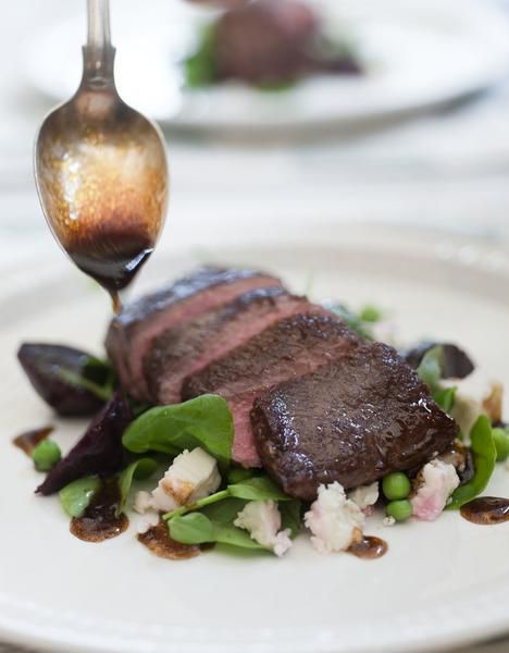 Lamb, beetroot and feta, is one of those heavenly combinations that is just a perfect marriage of flavours. The lamb... Lamb Backstrap, Backstrap Recipes, Shared Dining, Roasted Lamb, A Perfect Marriage, I Am Hungry, Lamb Roast, Winter Salad, Feta Salad