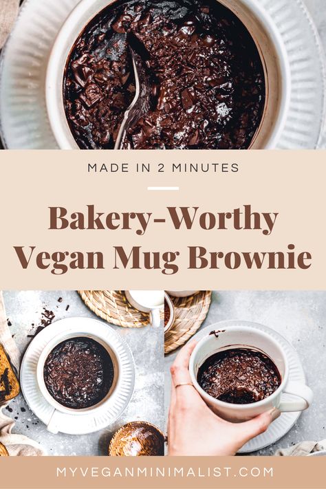 Gluten Free Brownie In A Mug, Mug Cake Brownie, Best Mug Cake, Mug Brownie Recipe, Vegan Dessert Chocolate, Mug Brownie Recipes, Mug Brownie, Vegan Mug Cakes, Cake Brownie