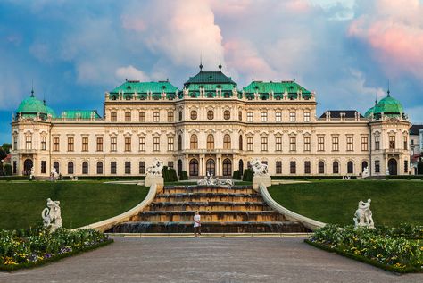 Vienna Palace, Belvedere Palace, Vienna Christmas, The Orangery, Hotel House, Park Landscape, Mansions Homes, Vienna Austria, Woman Standing