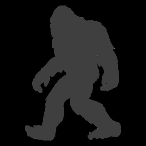 Sasquatch Outline Tattoo, Sasquatch Tattoo, Sasquatch Party, Sasquatch Silhouette, Sasquatch Art, Sasquatch Svg, Bigfoot Svg, Bigfoot Art, Black Png