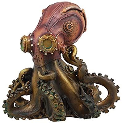 Steampunk Animals, Steampunk Octopus, Steampunk House, Steampunk Crafts, Octopus Art, Fantasy Lovers, Steampunk Design, Steampunk Art, Sea Monsters