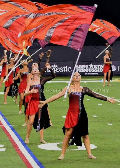 Winterguard Uniforms, Colorguard Aesthetic, Guard Aesthetic, Color Guard Costumes, Color Guard Uniforms, Color Guard Flags, Colour Guard, Marching Band Humor, Winter Guard