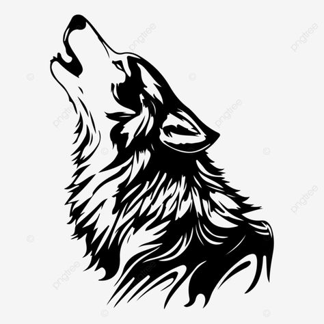 Wolf Silhouette, Animal Vector, Logo Animal, Wolf Images, Wolf Face, Wild Wolf, Pet Logo Design, Wolf Design, Wolf Tattoos