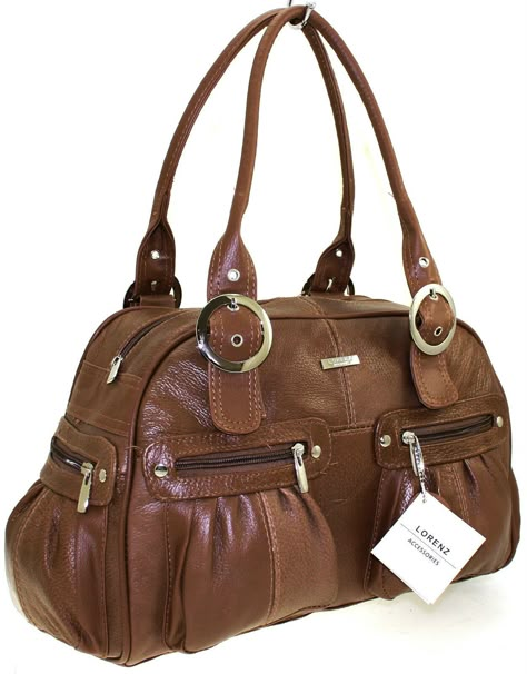 Large Leather Bag, Brown Cowhide, Zip Purse, Pretty Bags, Large Handbags, Cow Hide, Brown Bags, Shoulder Handbag, Cute Bags