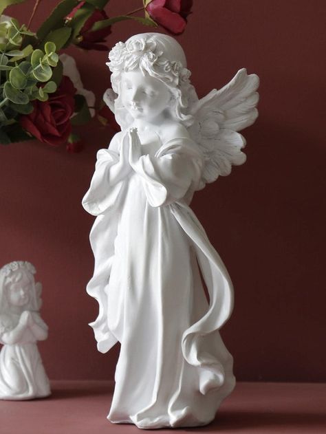 Heart Statue, Cherub Sculpture, Resin Angels, Fairy Garden Ornaments, Memorial Statues, Angel Sculpture, Garden Angels, European Home Decor, Angel Statues