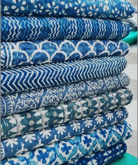 Indian Block Print Fabric, Throw Bed, Block Printed Textiles, Kantha Embroidery, Block Print Quilt, Kantha Quilts, Kantha Blankets, Kantha Bedspreads, Quilts For Sale