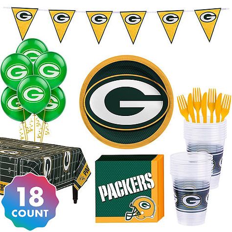 Green Bay Packers Birthday, Green Bay Packers Party, Packers Party, Football Party Supplies, Pearl Balloons, Plastic Table Cover, Green Bay Packers Fans, Super Party, Balloon Shop