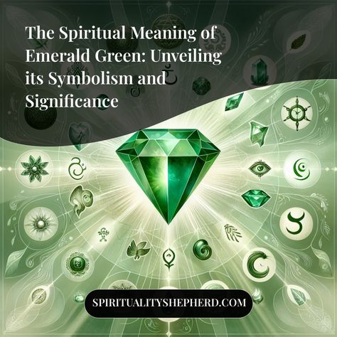 Feeling curious about the spiritual meanings associated with different colors, especially emerald green? My post simplifies the symbolism and significance of emerald green in spirituality, shining light on its energy and spiritual associations. Pin it now to easily consult this enlightening guide on emerald green's spiritual meaning whenever you wish. Emerald Green Meaning, Emerald Meaning, Emerald Green Stone, Shining Light, Dream Symbols, Dream Interpretation, Deep Meaning, Spiritual Meaning, Meditation Practices