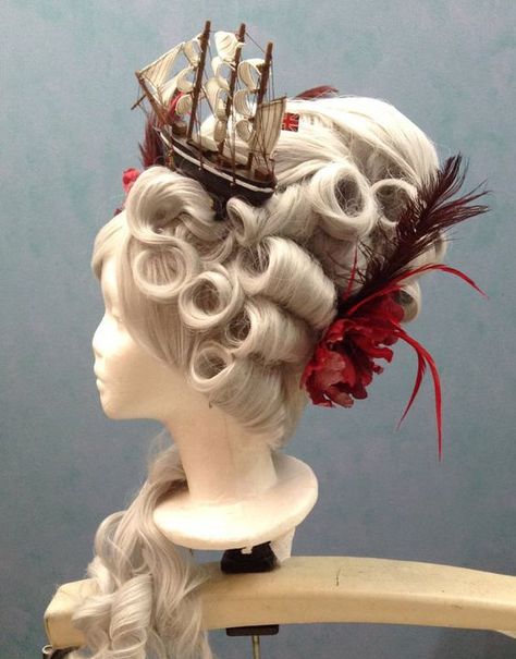 Rose Bertin, Marie Antoinette Wig, 18th Century Hair, Marie Antoinette Costume, Historical Hairstyles, Drag Wigs, Pompadour Hairstyle, Rococo Fashion, 18th Century Fashion