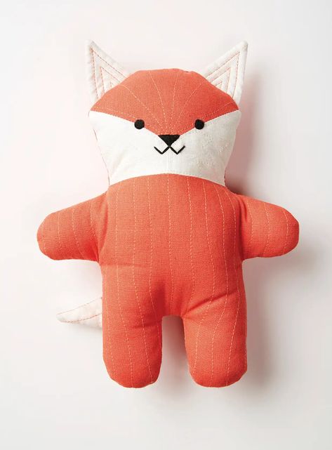 Fox Sewing Pattern Free, Fox Sewing, Fox Sewing Pattern, Tiger Stuffed Animal, Fox Plushie, Nursery Accents, Fox Stuffed Animal, Dreamy Nursery, Fox Pillow