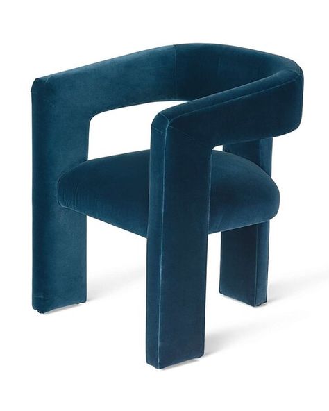 Objects — No.17 House Small Spare Room, Blue Velvet Loveseat, Blue Velvet Chair, Pink Velvet Chair, Blue Velvet Chairs, Blue Velvet Sofa, Comfortable Armchair, Modern Home Furniture, Stylish Chairs