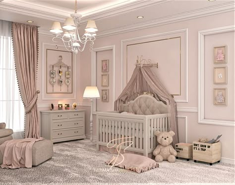 Luxury Baby Nursery, Luxury Baby Room, Cozy Baby Room, Luxury Kids Bedroom, Baby Nursery Inspiration, Baby Room Organization, Baby Room Neutral, Baby Room Themes