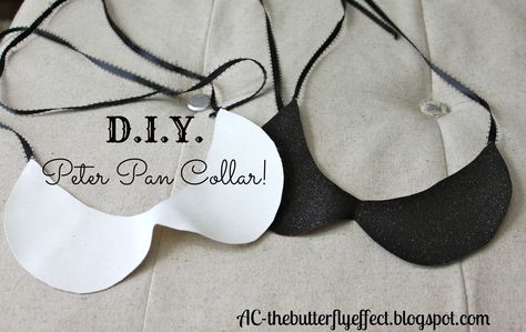 DIY Peter Pan Collar Peter Pan Collars Diy, Diy Peter Pan Collar, Wednesday Costume, Wednesday Addams Costume, The Butterfly Effect, Collars Diy, Peter Pan Collars, Fantasias Halloween, Cute Halloween Costumes