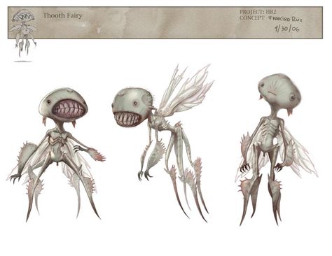 Guillermo Del Toro Art, Fairies Movie, Golden Army, Monster Characters, Dark Horse Comics, Monster Design, Fantasy Dragon, Arte Horror, Creature Concept