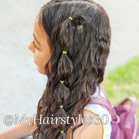 One Bubble Braid, Mini Bubble Braids, Bubble Braids Curly Hair, Bobble Braid, Braids Curly Hair, A Cute Hairstyle, She Is The One, Bubble Braid, Bubble Braids