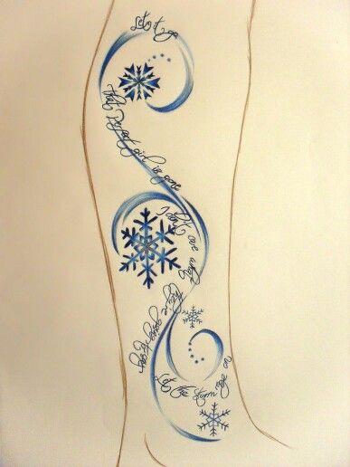 Snowflakes Swirl tattoo. Maybe a little small swirl Small Snowflake Tattoo, Frozen Tattoo, Let It Go Tattoo, Wind Tattoo, Snowflake Tattoo, Winter Tattoo, Snow Tattoo, Swirl Tattoo, Go Tattoo