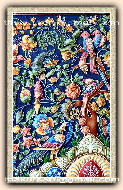 Colour, texture, joy Clay Marvel, Dust Painting, Expressions Art, 3d Murals, Persian Painting, 3d Relief Art, Emboss Painting, Relief Painting, Mural Art Design