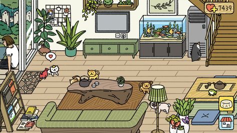 Adorable Home Lounge Design Game, Casa Adorable Juego Ideas, Adorable Home Lounge, Home Lounge Design, Game Design Ideas, Adorable Home Game, Adorable Home Game Design Ideas, Gaming Aesthetic, Home Lounge