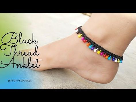 How To Make Anklets, Anklets Diy, Ankle Bracelets Diy, Macrame Bracelet Patterns, Bead Loom Designs, Diy Bracelets Tutorials, Bead Weaving Tutorials, Beaded Anklet, Ankle Jewelry