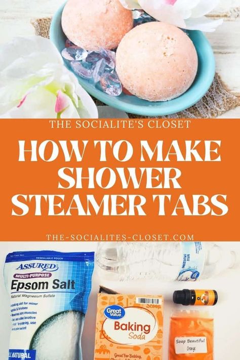 Shower Steamers Diy, Shower Fizzies, Shower Tablets, Bombe Recipe, Diy Aromatherapy, Bath Bomb Recipes, Steamer Recipes, Diy Shower, Shower Steamers